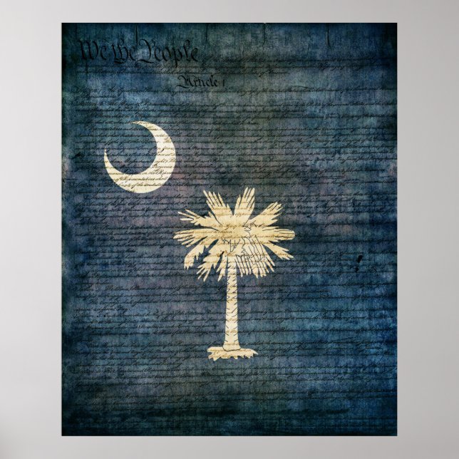 South Carolina Flag Poster (Front)