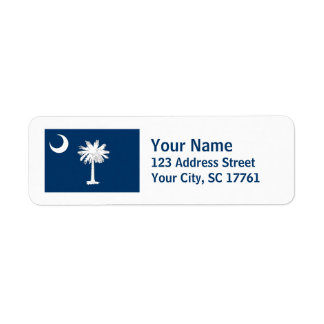 South Carolina Flag Return Address Labels