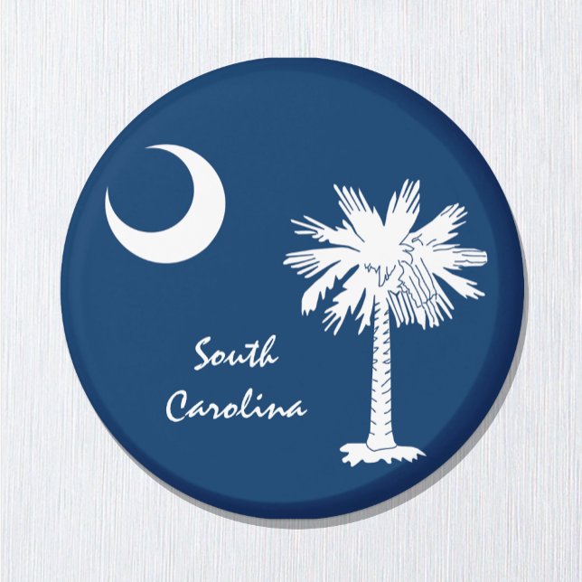 South Carolina Flag & S Carolina State USA /sports Magnet (Creator Uploaded)