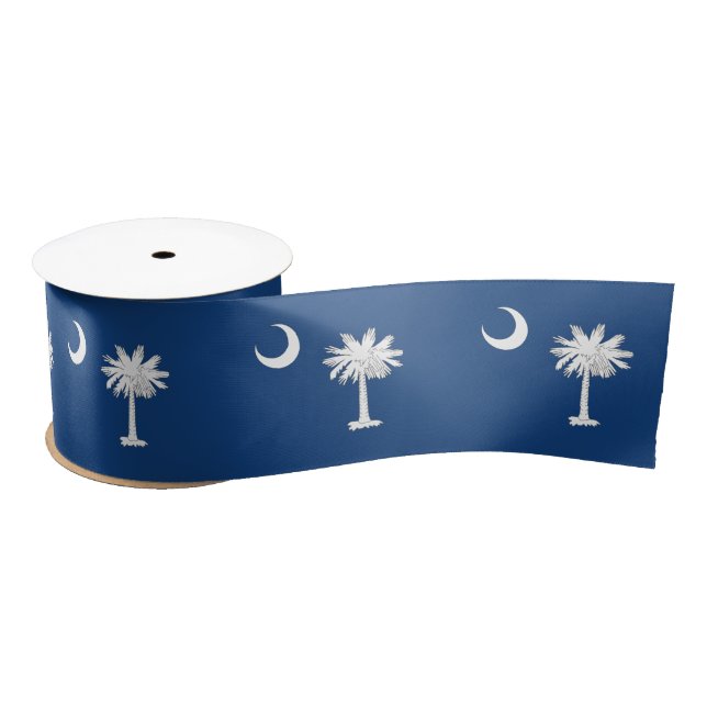 South Carolina flag Satin Ribbon (Spool)