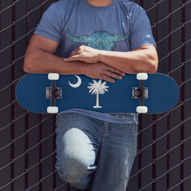 South Carolina Flag  Skateboard (Outdoor 3)