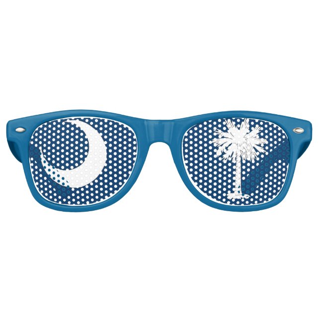 South Carolina Flag Split Aviator Sunglasses (Front)