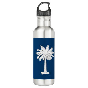South Carolina Flag Stainless Steel Water Bottle