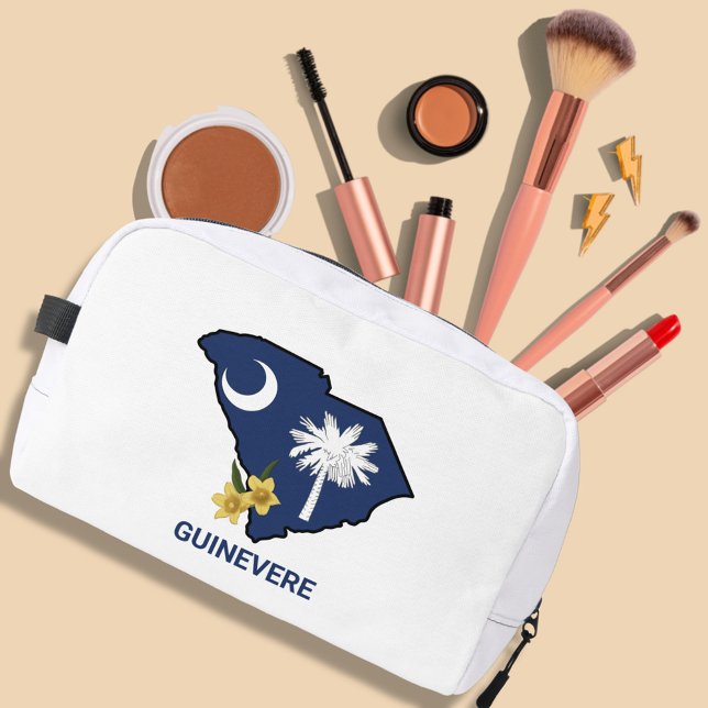 South Carolina Flag State Flower Yellow Jessamine Dopp Kit (Creator Uploaded)