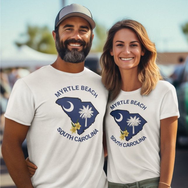 South Carolina Flag State Flower Yellow Jessamine T-Shirt (Creator Uploaded)