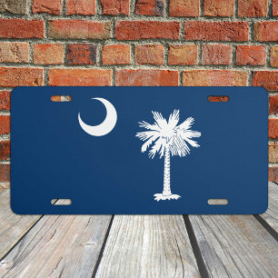 South Carolina Flag & States America, USA /Sports License Plate