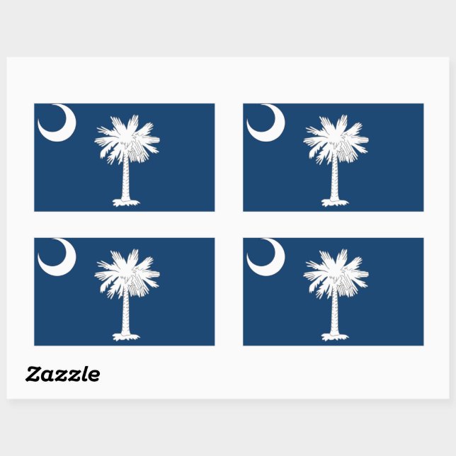 South Carolina Flag Sticker (Sheet)