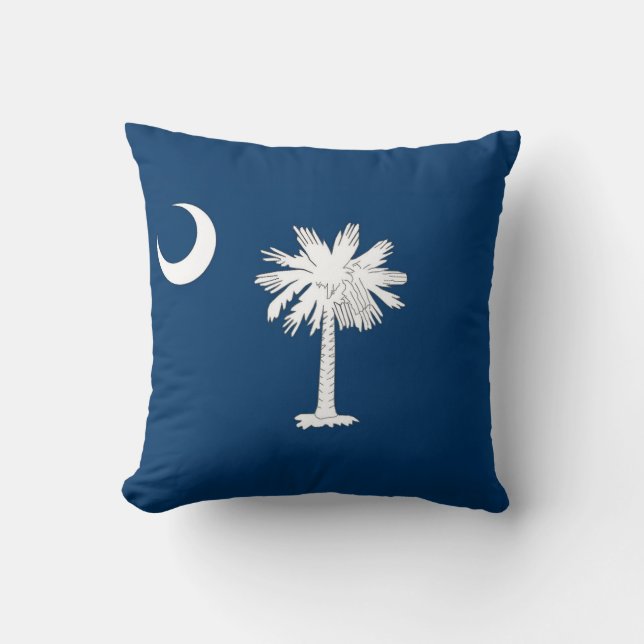 South Carolina Flag Throw Pillow (Front)