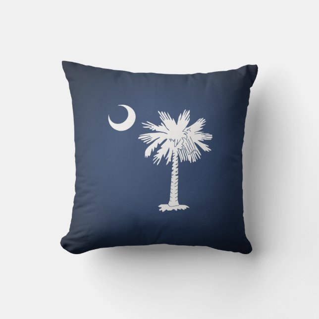 South Carolina Flag Throw Pillow (Front)