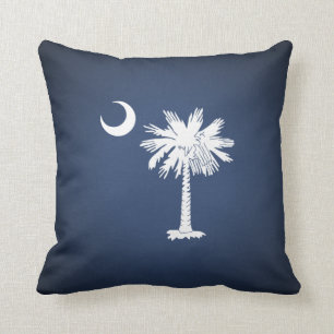 South Carolina Flag Throw Pillow
