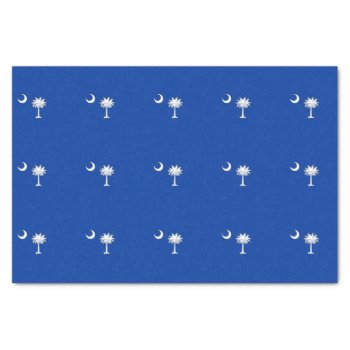 South Carolina Flag Tissue Paper by manewind at Zazzle