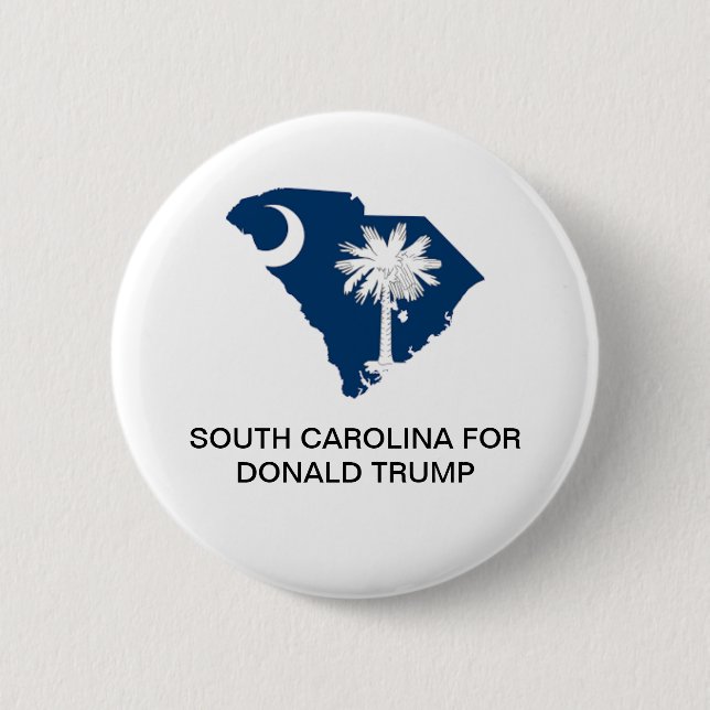 SOUTH CAROLINA for DONALD TRUMP 2020 Button (Front)