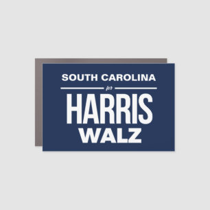 South Carolina for Harris Walz Car Magnet