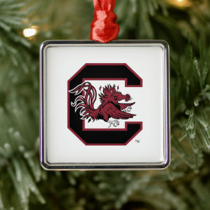 South Carolina Gamecock Pride Metal Ornament