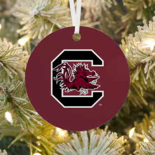 South Carolina Gamecock Pride Metal Ornament