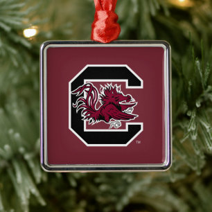 South Carolina Gamecock Pride Metal Ornament