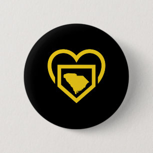 South Carolina Girls Fastpitch Softll Daughter Hom Button
