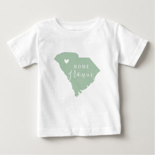 South Carolina Home Grown Editable Colors State Baby T-Shirt