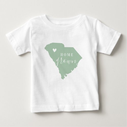 South Carolina Home Grown  Editable Colors State Baby T_Shirt