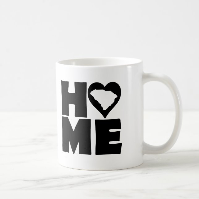 South Carolina Home Heart State Mug or Travel Mug (Right)