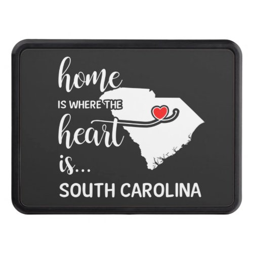 South Carolina home is where the heart is Hitch Cover