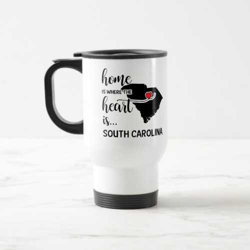 South Carolina home is where the heart is Travel Mug