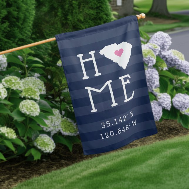 South Carolina Home State Custom Coordinates House Flag (Creator Uploaded)