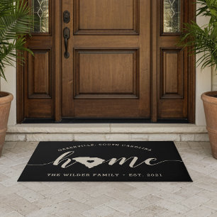 South Carolina Home State Personalized Doormat