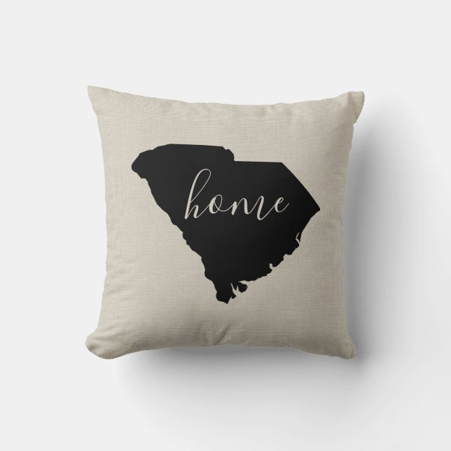 South Carolina Home State Throw Pillow (Front)