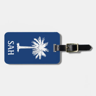 South Carolina Initials Luggage Tag