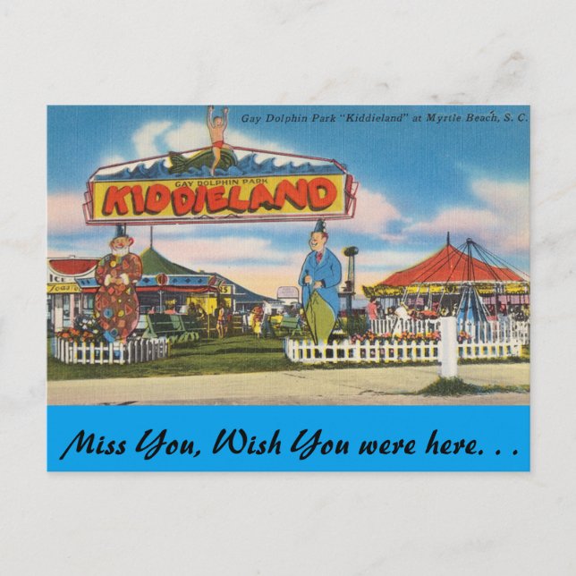 South Carolina, Kiddieland, Myrtle Beach Postcard (Front)