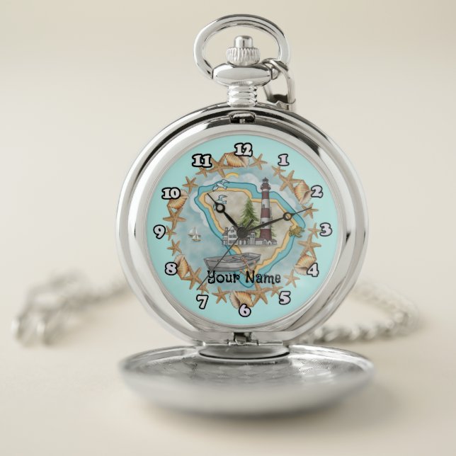 South Carolina  Lighthouse  Pocket Watch (Inside)
