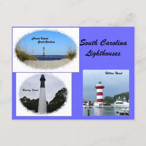 South Carolina Lighthouses Postcard
