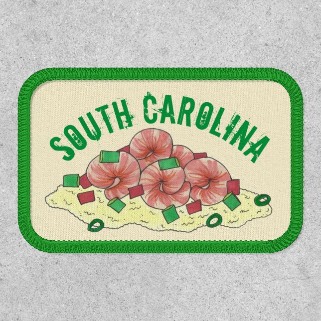 South Carolina Low Country Shrimp and Grits SC Patch (Front)