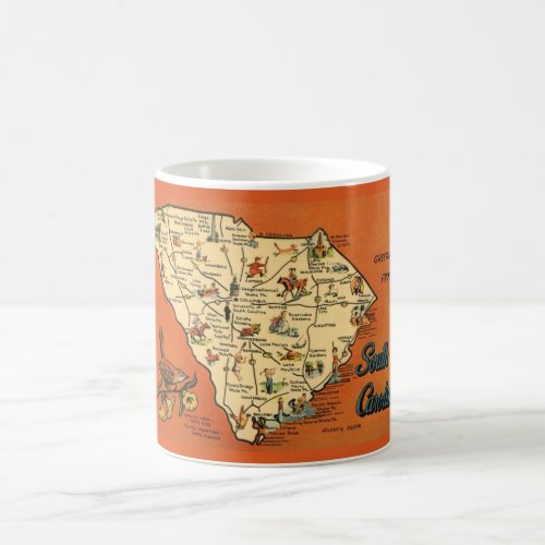 South Carolina Map Mug