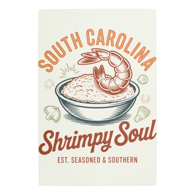 South Carolina Metal Art Print  (Front)