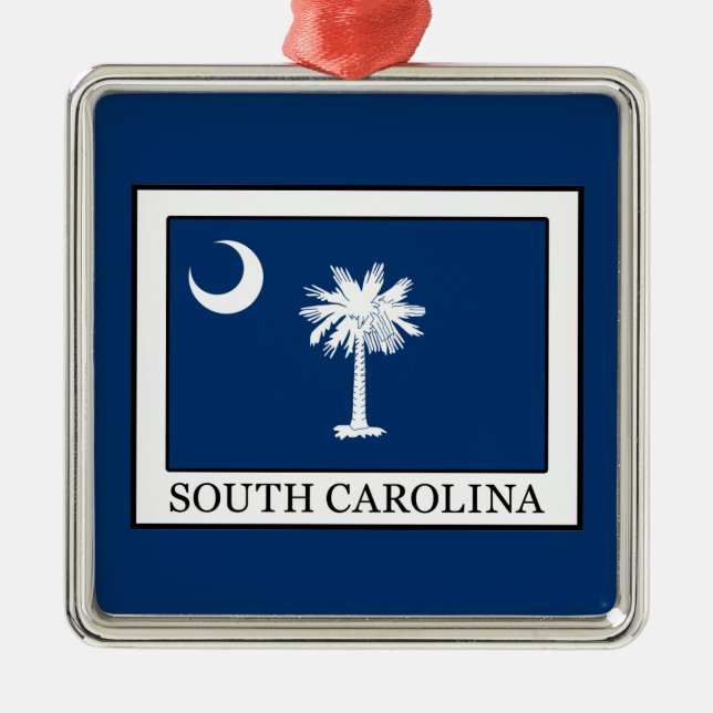 South Carolina Metal Ornament (Front)