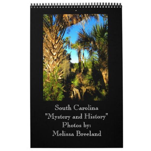 South Carolina  Mystery and History Calendar
