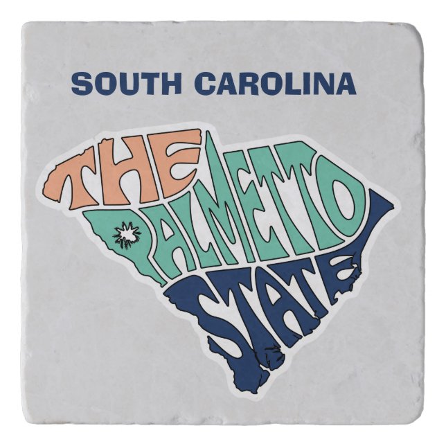 South Carolina Nickname Word Art Trivet (Front)