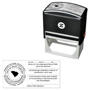 South Carolina Notary Public Acknowledgement Stamp