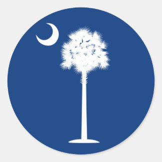 South Carolina Palmetto and Crescent Moon Sticker
