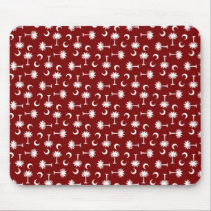 South Carolina Palmetto Moon Flag Garnet Mouse Pad