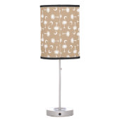 South Carolina Palmetto Moon Flag Khaki Table Lamp (Back)