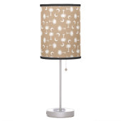 South Carolina Palmetto Moon Flag Khaki Table Lamp (Left)