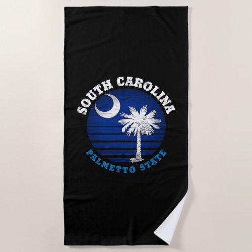 SOUTH CAROLINA PALMETTO STATE FLAG BEACH TOWEL