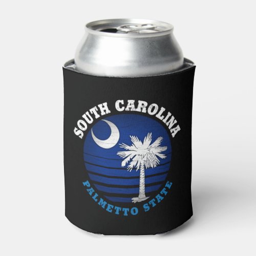 SOUTH CAROLINA PALMETTO STATE FLAG  CAN COOLER