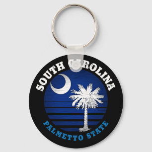 SOUTH CAROLINA PALMETTO STATE FLAG KEYCHAIN