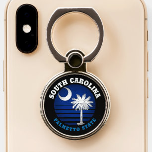 SOUTH CAROLINA PALMETTO STATE FLAG PHONE RING STAND