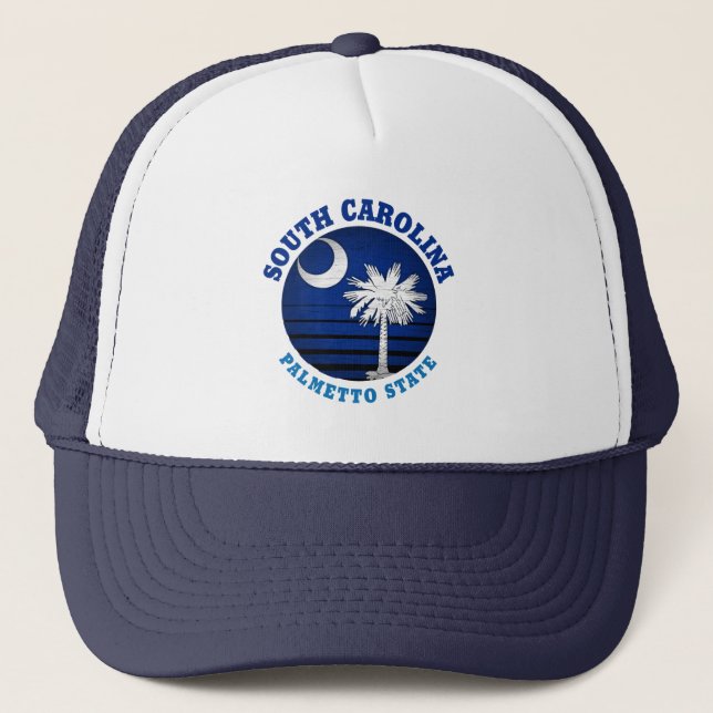 SOUTH CAROLINA PALMETTO STATE FLAG TRUCKER HAT (Front)