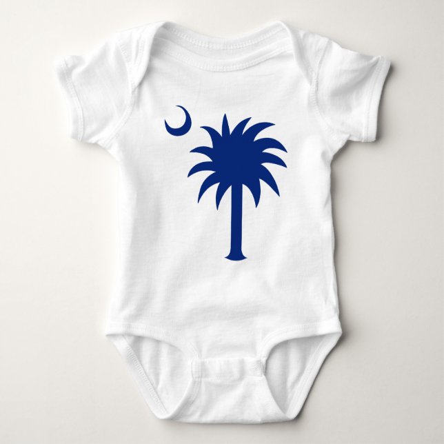 South Carolina Palmetto Tree Baby Bodysuit (Front)